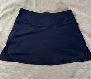 YYV Women’s Black Athletic Skort Size M Built In Shorts Zip Pocket Tennis Golf